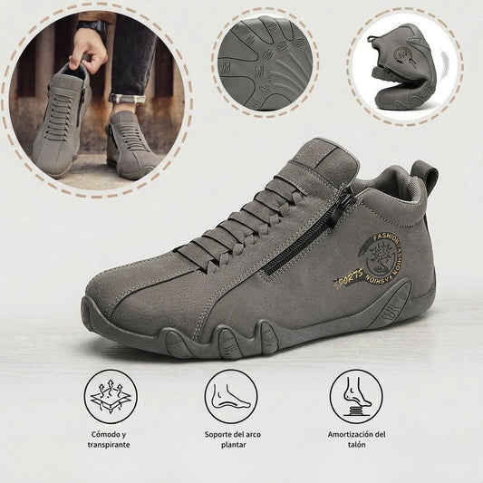 (⏰50% de descuento por tiempo limitado)🐂 Zapatos ortopédicos para hombre, hechos de auténtica piel de vaca australiana👞 cosidos a mano, impermeables y antideslizantes✅ soporte de arco - caminata cómoda