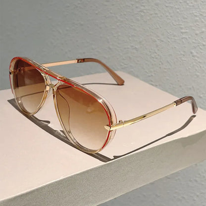 🕶50% ZĽAVA!! ⏰Dámske retro slnečné okuliare s dvojitým mostíkom
