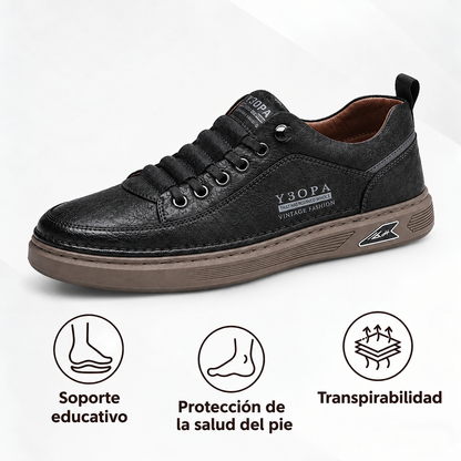 🎁Último día para un 50% de descuento, ¡no te lo pierdas!⏰Hecho de piel de becerro australiana🐂Soporte para el pie: alivia el dolor de pies✅Impermeable y antideslizante, cómodo para caminar.