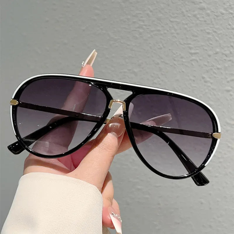 🕶50% ZĽAVA!! ⏰Dámske retro slnečné okuliare s dvojitým mostíkom