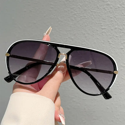 🕶50% ZĽAVA!! ⏰Dámske retro slnečné okuliare s dvojitým mostíkom