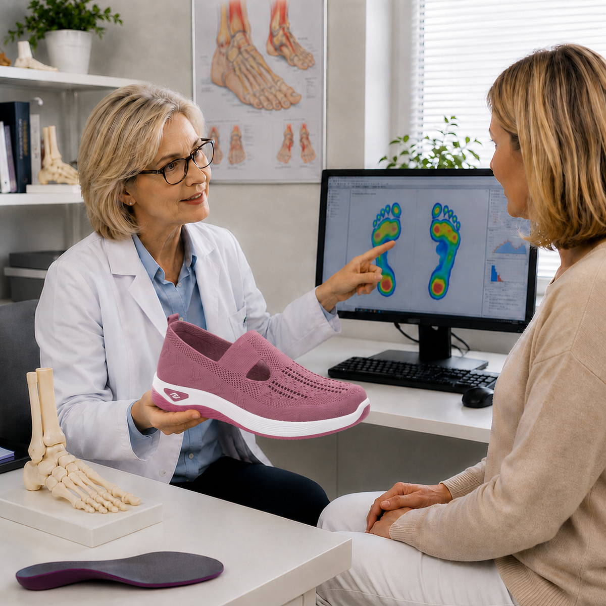 ⏰ ¡Último día! 50% de descuento 👟 Zapatos ortopédicos ergonómicos de verano | Transpirable y ligero ✅ Alivia el dolor de pies | Fácil de poner y quitar