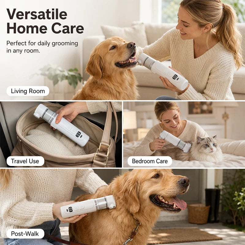 🐶 Elektrický hrebeň na starostlivosť o domáce zvieratá s integrovanou funkciou odsávania
