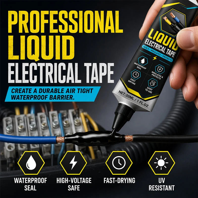 ⚡🔥💧 Vodotesná izolačná páska – tekutá, pružná, ochranná – na opravy káblov a elektroniky! 🔧