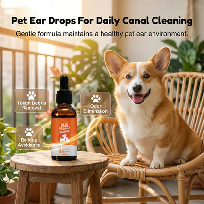 🐶🐱Prírodné kvapky pre psov a mačky na zmiernenie svrbenia a hromadenia ušného mazu🌿