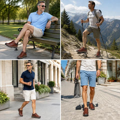 🎁Último día para un 50% de descuento, ¡no te lo pierdas!⏰Hecho de piel de becerro australiana🐂Soporte para el pie: alivia el dolor de pies✅Impermeable y antideslizante, cómodo para caminar.