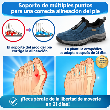⏰ ¡50% de descuento hoy! ¡No te lo pierdas! 🔥 Calzado ortopédico de alta calidad con diseño ergonómico y excelente soporte 🦶 Soporte para el arco del pie: ayuda a aliviar el dolor de pies.