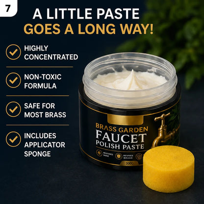 Pasta na leštenie mosadzných záhradných ventilov