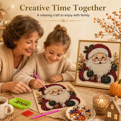 🎄🎅 Vianočná maľovacia sada s korálkami a kamienkami, tvorivé dielne pre deti a dospelých