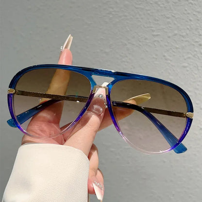 🕶50% ZĽAVA!! ⏰Dámske retro slnečné okuliare s dvojitým mostíkom