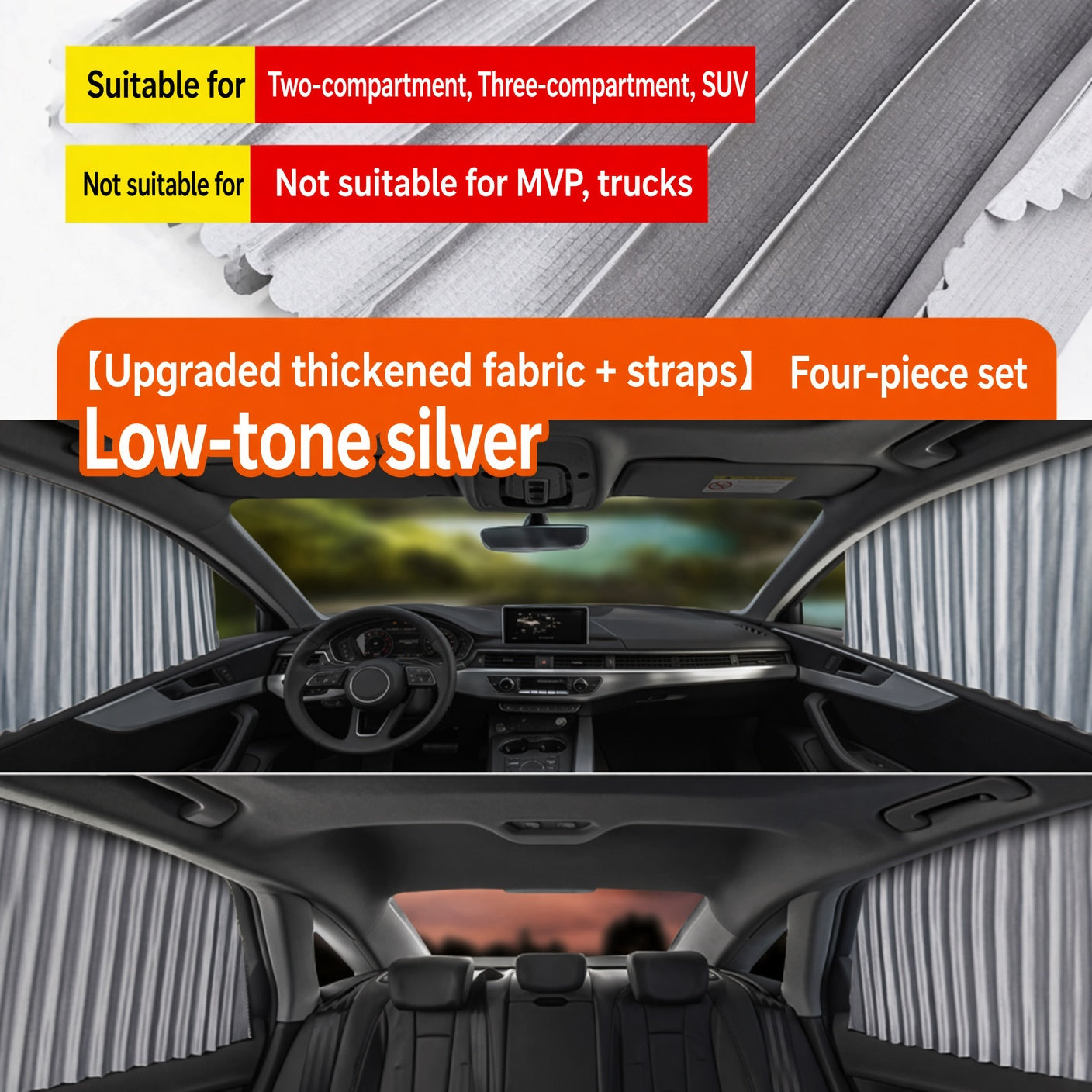 Slnečné clony na bočné okná automobilu