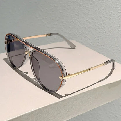 🕶50% ZĽAVA!! ⏰Dámske retro slnečné okuliare s dvojitým mostíkom