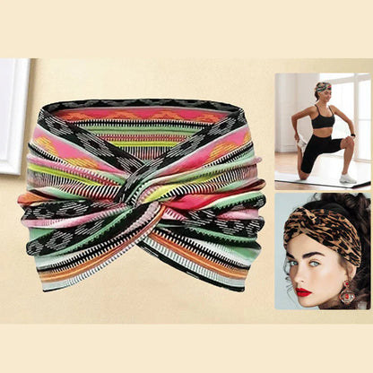 ✨Kúpte 1, získajte 1 zadarmo✨Široká čelenka s potlačou a uzlami pre ženy🎀