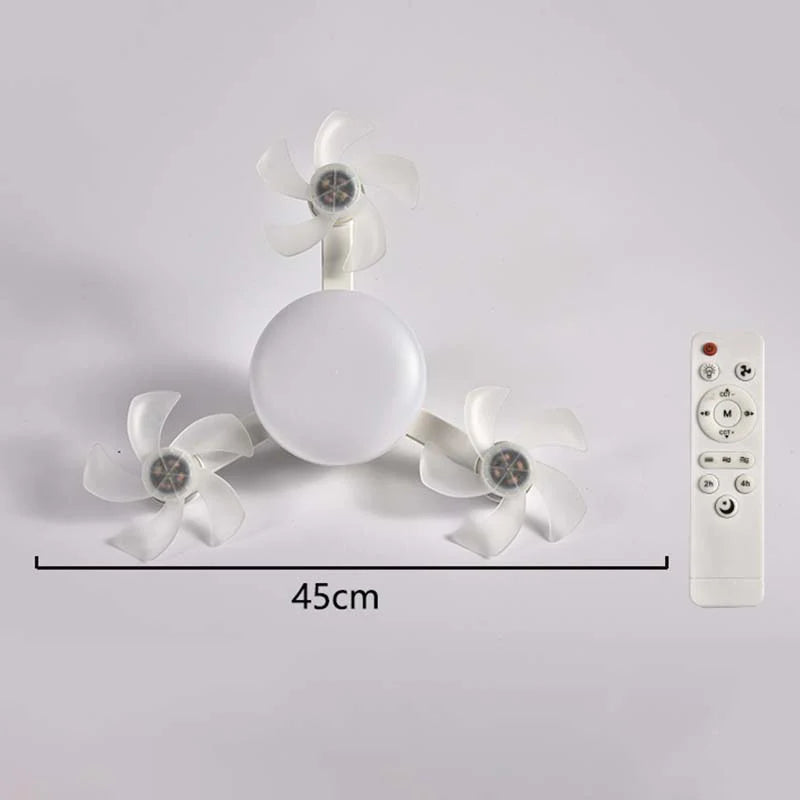 🌀 50% zľava💥Stropný ventilátor s LED lampou a diaľkovým ovládaním