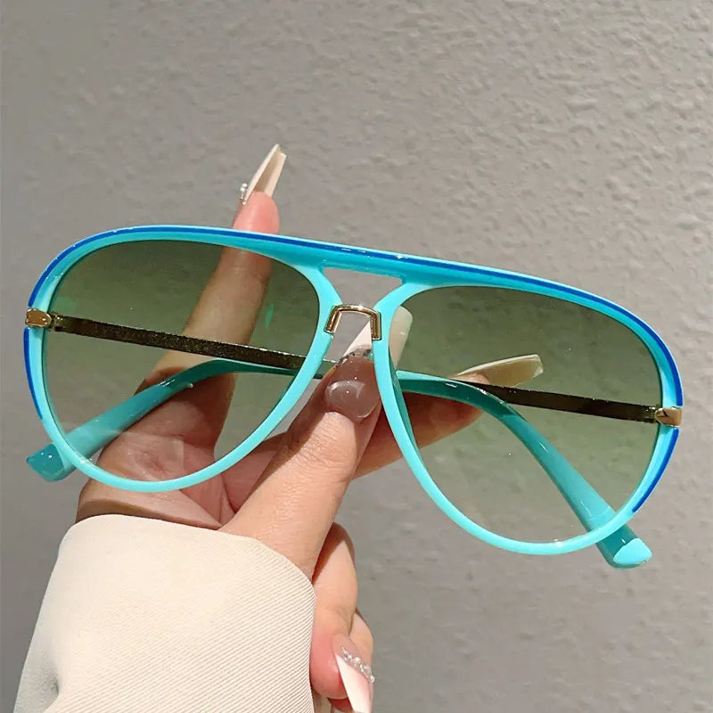 🕶50% ZĽAVA!! ⏰Dámske retro slnečné okuliare s dvojitým mostíkom