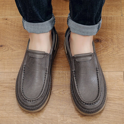 🎉 ¡Sconto del 50% hoy! 👞 Zapatos de cuero para hombre de uso diario 🐂 Hechos de piel de vacuno australiana de alta calidad ✅ Transpirables y ligeros 🦶 Soporte del arco plantar y eficaz absorción de impactos ✅ Ideales para caminar todo el día sin moles