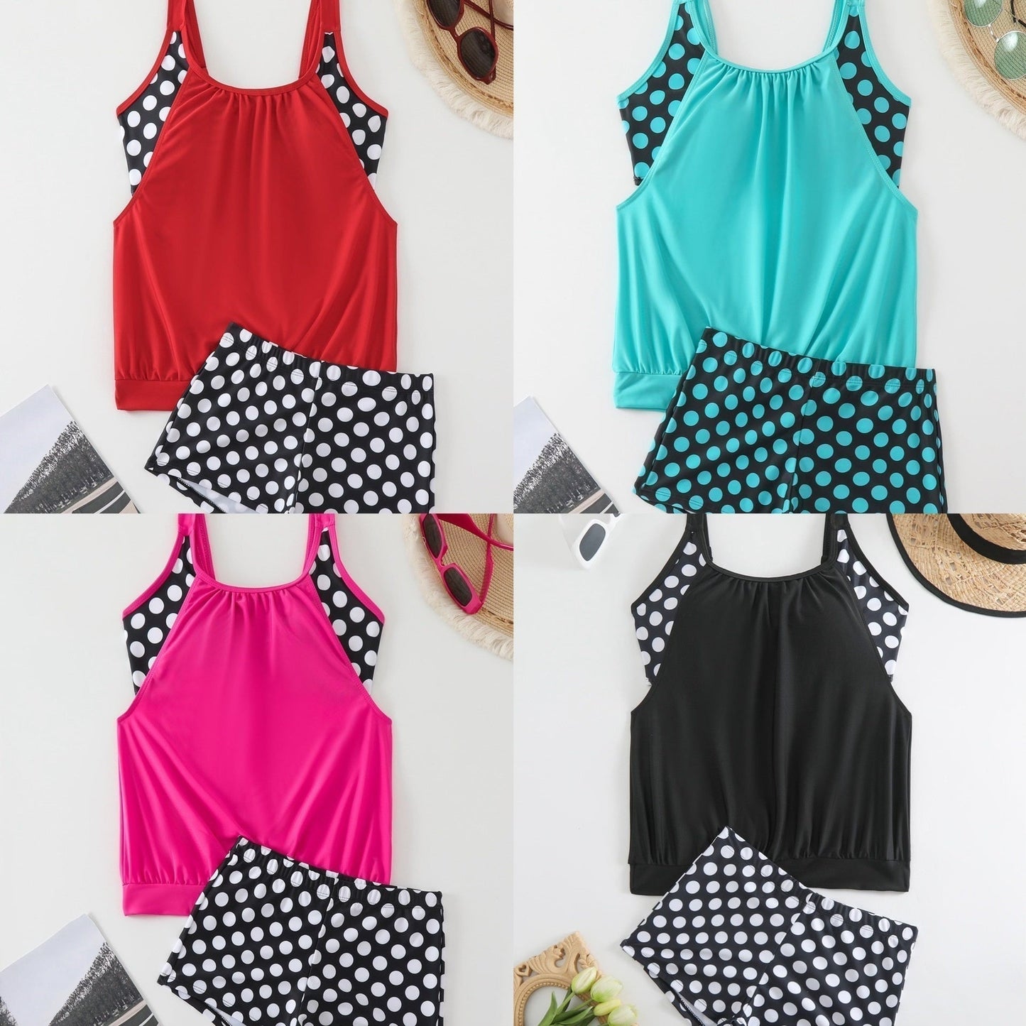 🏖️[S–3XL]👙 Dámske dvojdielne plavky s bodkami